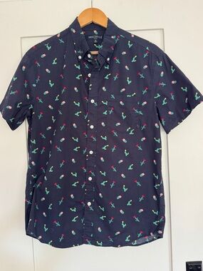 J.Crew Mercantile Flex short-sleeve button down shirt men’s size Medium